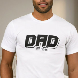T-Shirt à typographie établie et gras pour papa