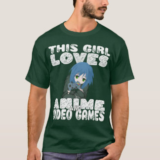 T-shirt A Who Girl Love Jeux Vidéos drôle