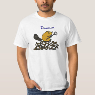 T-shirt AA de castor chemise drôle mince