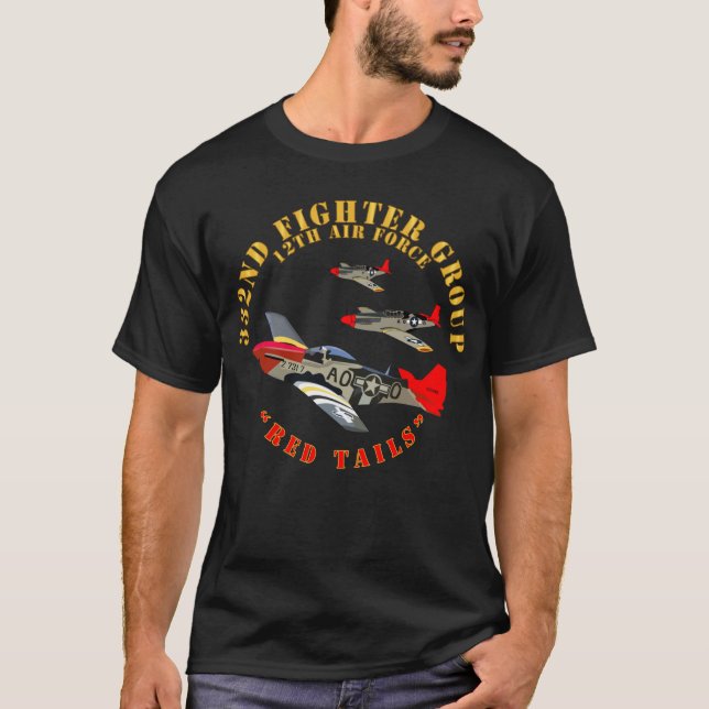 T-shirt AAC - 332e Groupe de chasseurs - 12e AF - Voiles r (Devant)