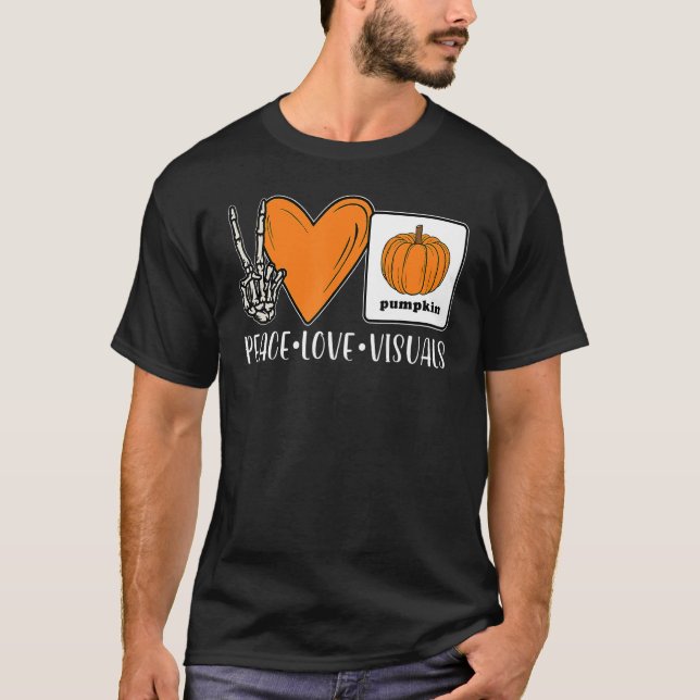 T-shirt Aac Speech Therapy Slpa Group Halloween Aac Fall D (Devant)