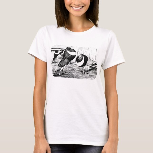 T-shirt Aachen Band Cropper Pigeons (Devant)