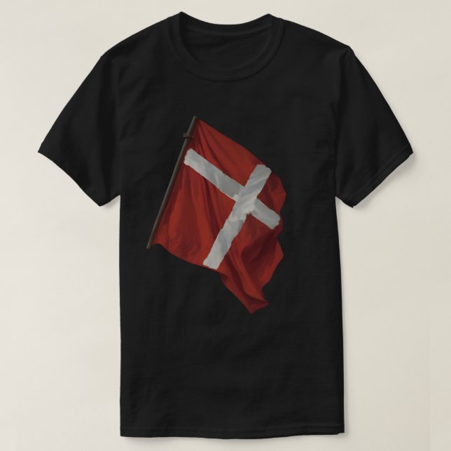 T-shirt Aalborg Danemark _Drapeau (Design devant)