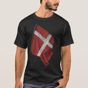 T-shirt Aalborg Danemark _Drapeau
