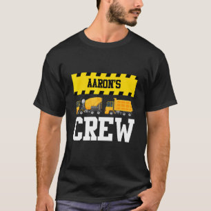 T-shirt Aaron Construction Crew Doublon Custom Dump Truc