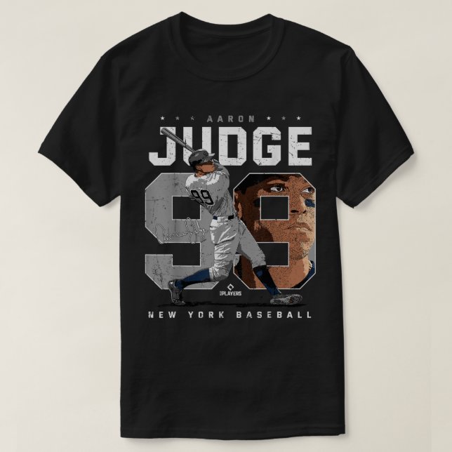 T-shirt Aaron Juge Numéro Portrait Baj New York MLBPA (Design devant)