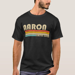 T-shirt AARON Nom cadeau Personnalisé Funny Retro Vintage