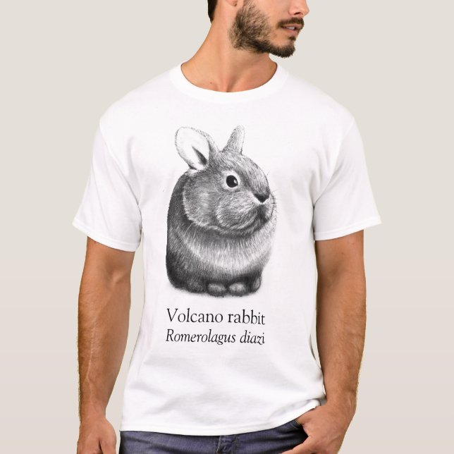 T-shirt Aart Volcano Rabbit Blanc (Devant)