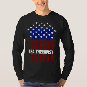 T-shirt Aba Thérapiste Nous Drapeau Comportement Analyste