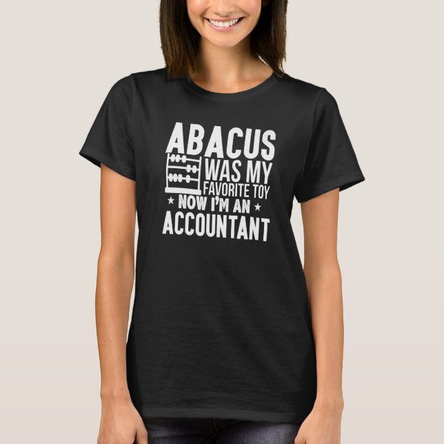 T-shirt Abacus Numéros Comptable Cpa Bookkeeper Math Toy (Devant)