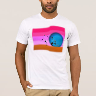T-shirt abada de hache d'arc-en-ciel d'arts martiaux de