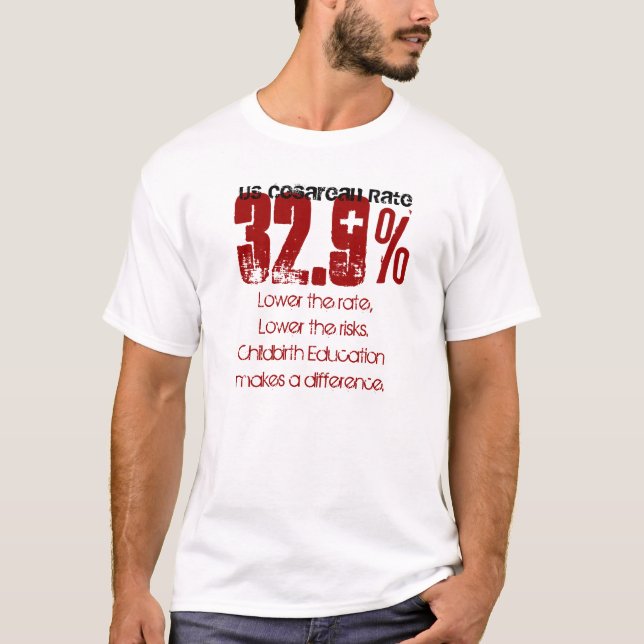 T-shirt Abaissez le taux, abaissez le risque (Devant)