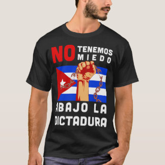 T-shirt Abajo La Dictadura I Cuba Cubano Anti-Comunista Pr