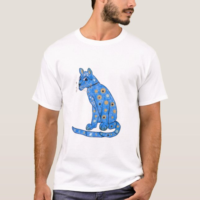 T-shirt Abba's Blue Cat (Devant)