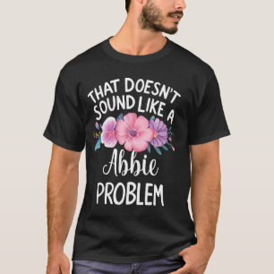 T-shirt Abbie Personnalisé Fleurs mignonnes Filles Abbie N