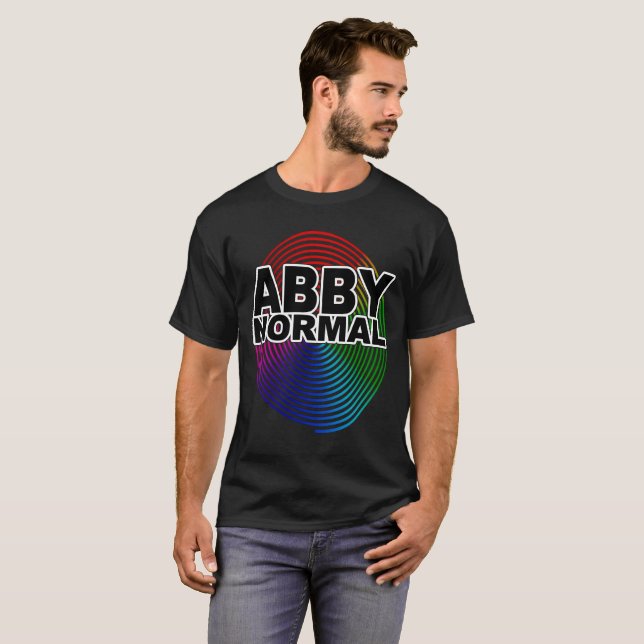 T-shirt Abby anormal Normale Couleur Varangé Fou Spiral Fo (Devant entier)