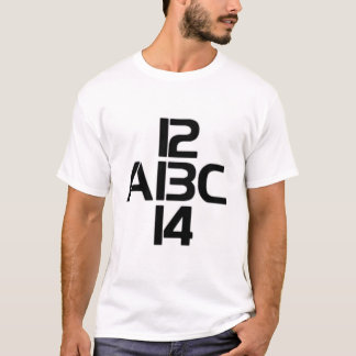 T-SHIRT ABC 12 13 14