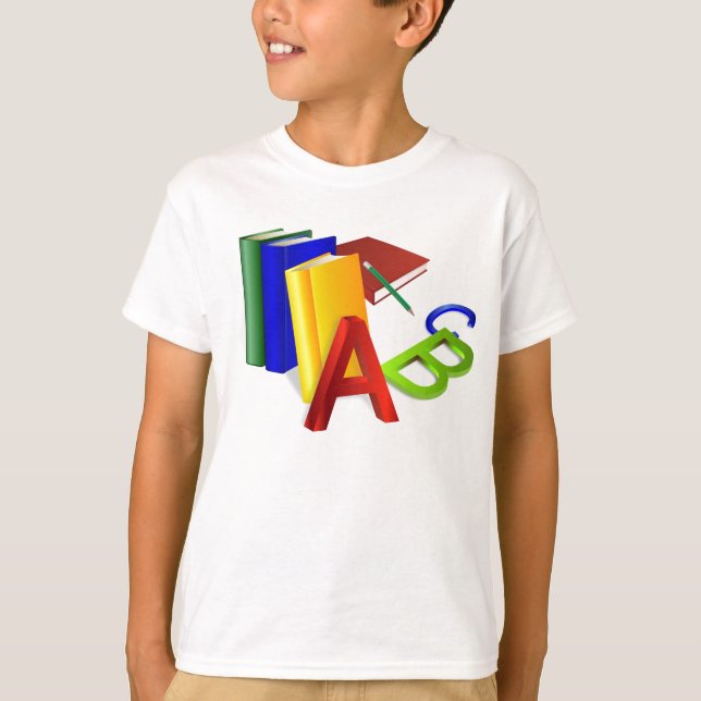 T-shirt ABC livres (Devant)