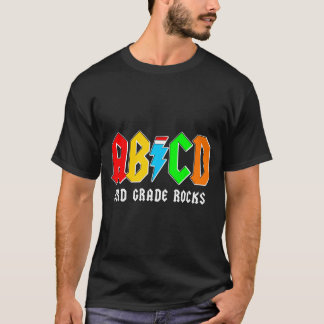 T-shirt Abcd 3e année roches garçons retour à l'école ense