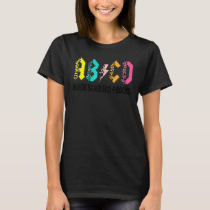 T-shirt Abcd Maternelle Rocks Retour à l'école Enseignant