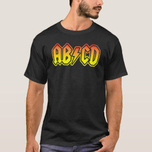 T-shirt ABCD  Retour à l'école Enseignant Élève
