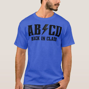 T-shirt ABCD Retour dans la classe 3