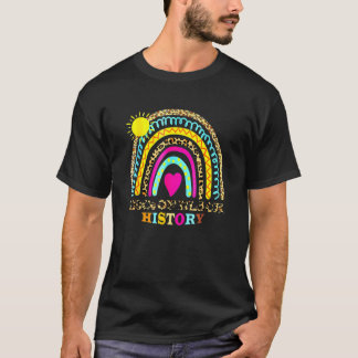 T-shirt Abcs Drôle De Noir Histoire Mois Fierté Femmes Hom