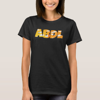 T-shirt ABDL AB DL Texte Adulte Bébé Louveur de couche