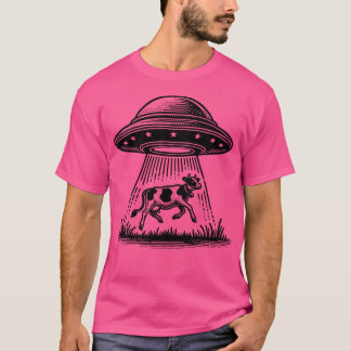 T-shirt Abduction De Vache Alien Ufo