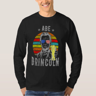 T-shirt Abe Drincoln4 juillet Abraham Lincoln Hommes