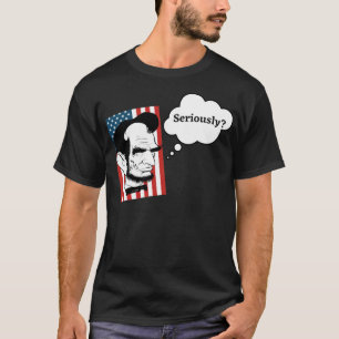 T-shirt Abe Lincoln Pensé kiddin norman thelwell