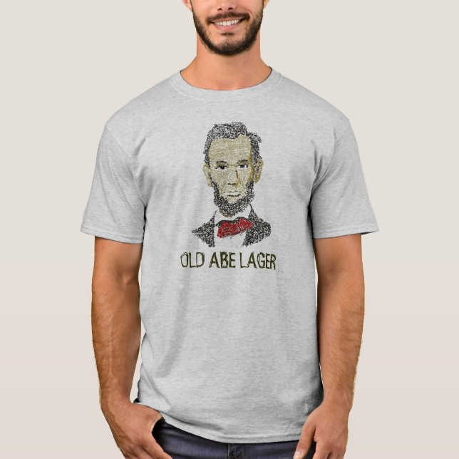 T-SHIRT ABE, VIEILLE BIÈRE BLONDE ALLEMANDE D'ABE (Devant)