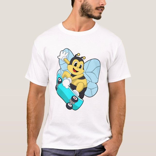 T-shirt Abee comme patineur avec skateboard (Devant)