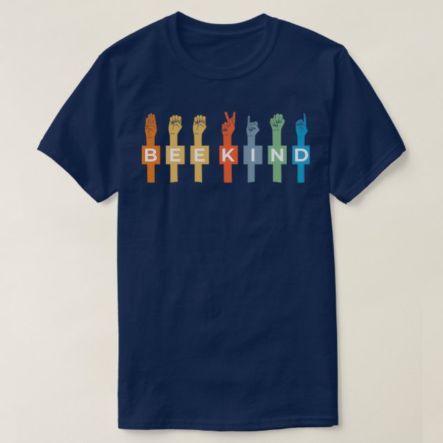 T-shirt Abee Kind ASL Signer Langue de la main Talking Ens (Design devant)