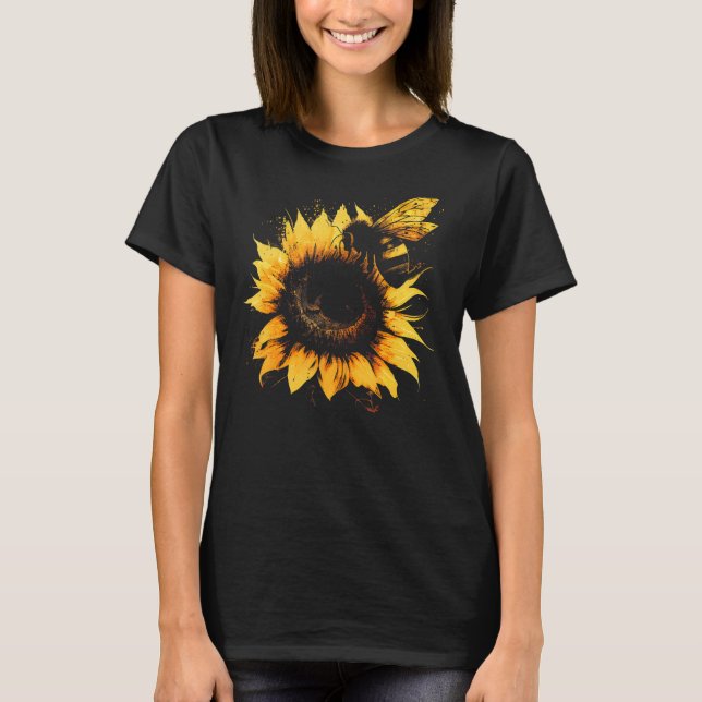 T-shirt Abeille de miel et bourdon pour l'apiculture de la (Devant)