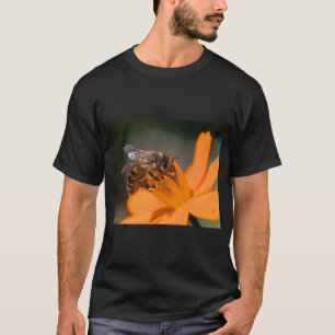 T-shirt Abeille de miel et Fleur de Cosmos Nature