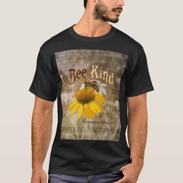 T-shirt Abeille - Nature Harmonieuse (Devant)