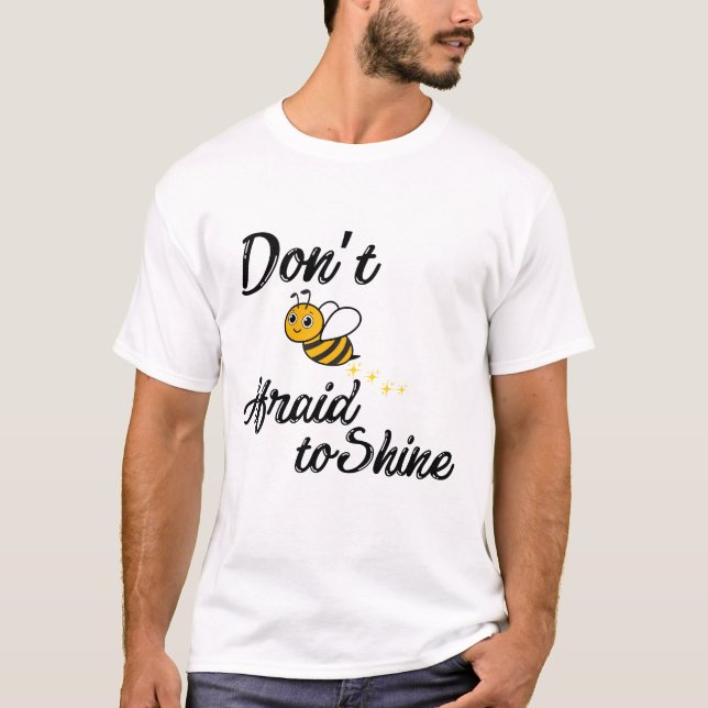 T-shirt Abeille Positive - Motivationnelle Mignonne Concep (Devant)