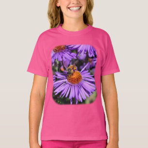 T-shirt Abeille Sur Purple Aster Nature 