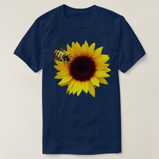 T-shirt Abeille Sur Un Tournesol 89 (Design devant)