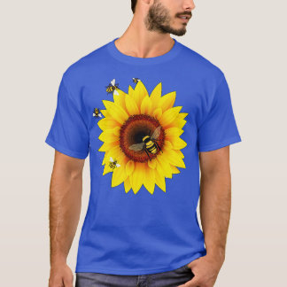 T-shirt Abeille Sur Un Tournesol 96