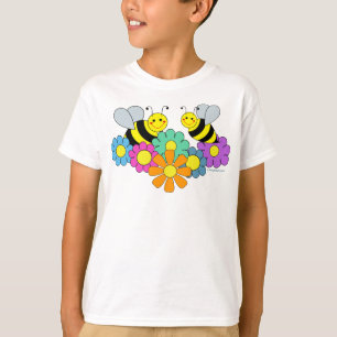 T-shirt Abeilles et fleurs
