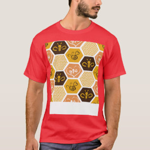 T-shirt Abeilles Honeycomb Abeilles Cadeaux