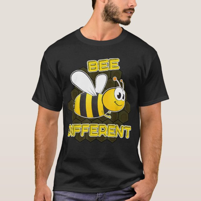 T-shirt Abeilles Idée Abeille Différent Inspirer Be Pun (Devant)