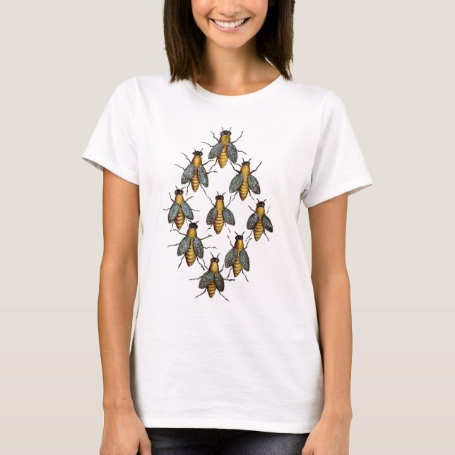 T-shirt Abeilles médiévales 2 (Devant)