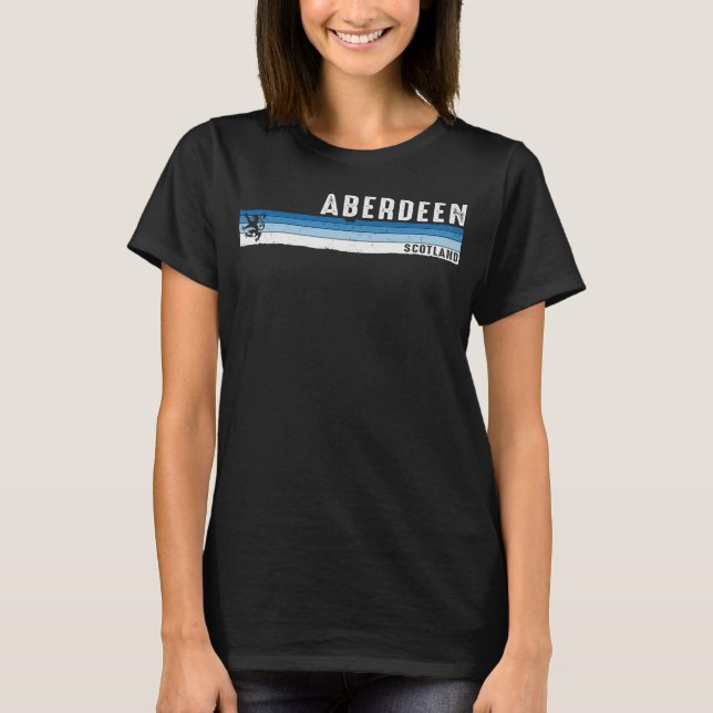 T-shirt Aberdeen Scotland Scottish Pride Iconic Souvenir G (Devant)
