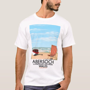 T-shirt Abersoch Llanengan à Gwynedd, affiche de voyage au