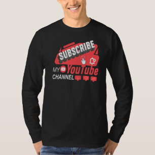 T-shirt Abonnez-Vous À Ma Chaîne Vidéo Diffusion De Conten