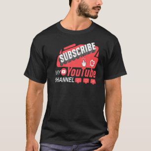 T-shirt Abonnez-Vous À Ma Chaîne Vidéo Diffusion De Conten