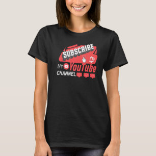 T-shirt Abonnez-Vous À Ma Chaîne Vidéo Diffusion De Conten